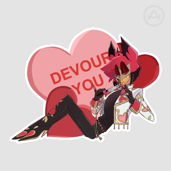 "Devour You" Alastor Valentine Sticker VER. A