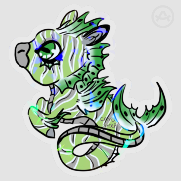 Aro Hippocampus Sticker