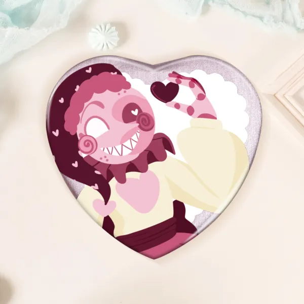 Lovedrop lovecore moondrop Heart Shape Holographic Badges