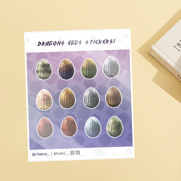 Dragon Egg Stickers