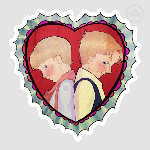 Vintage Valentines — River Spider Sticker