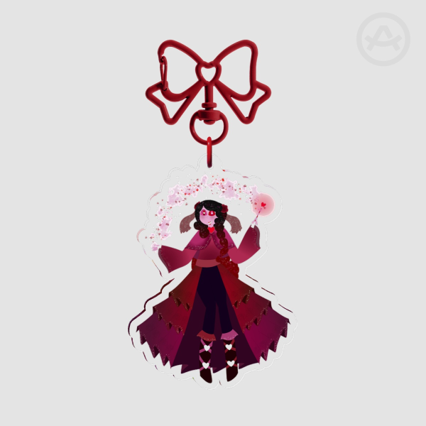 Clear Valentine's Day Heartstopper Acrylic Keychains