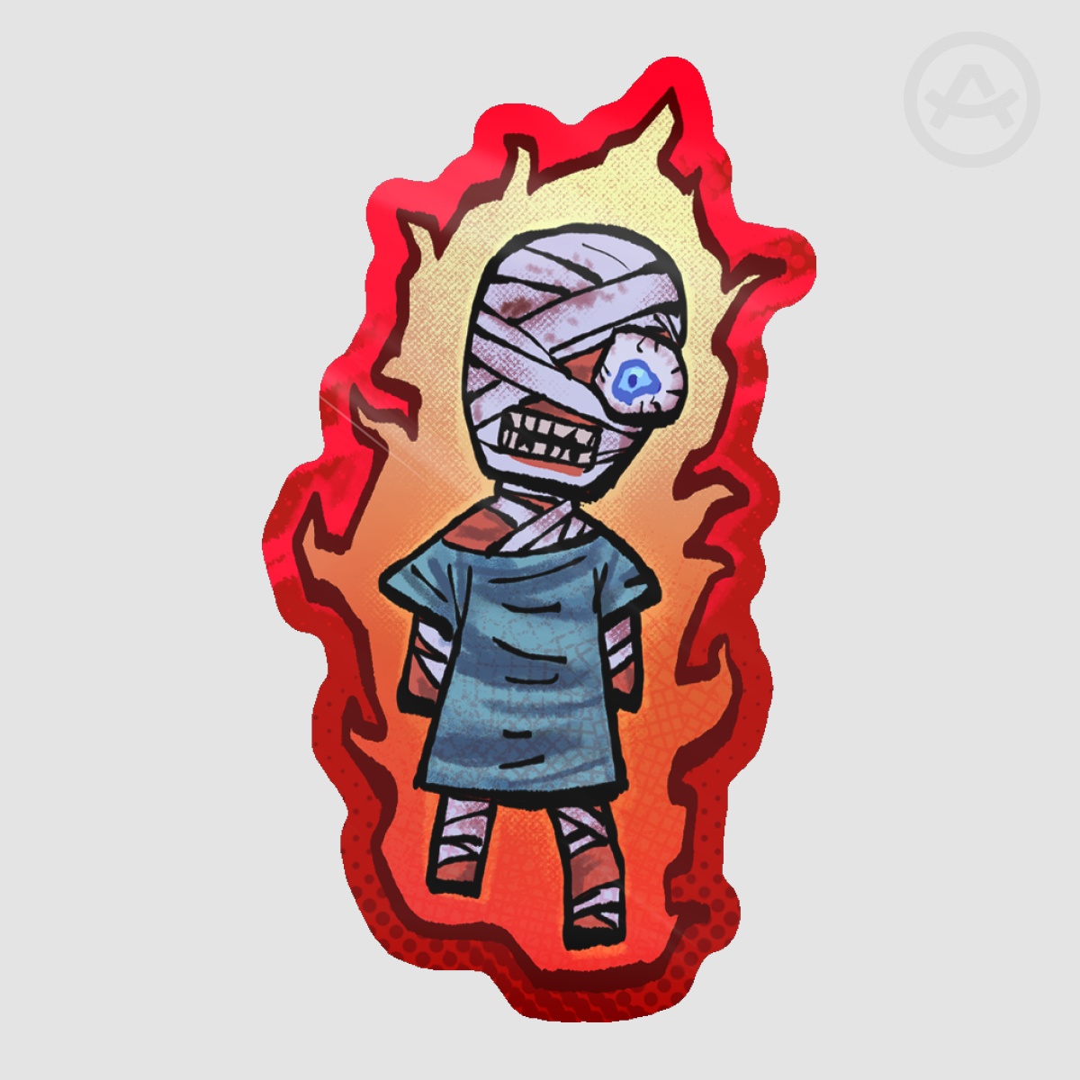 Curly Sticker (Post Crash)