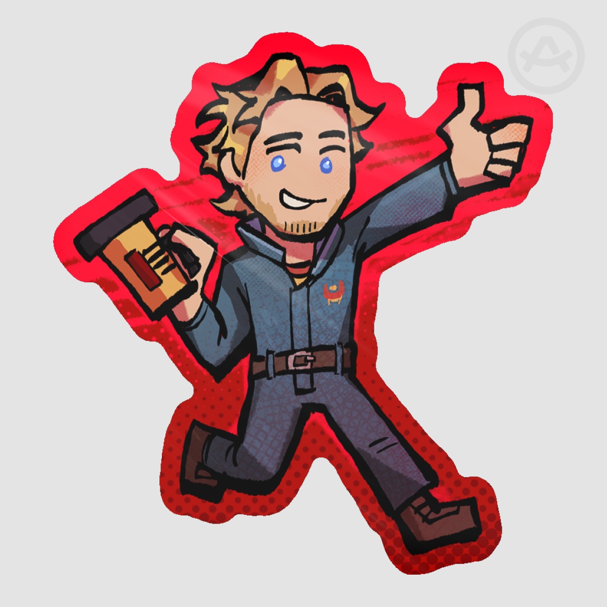Curly Sticker (Pre Crash)