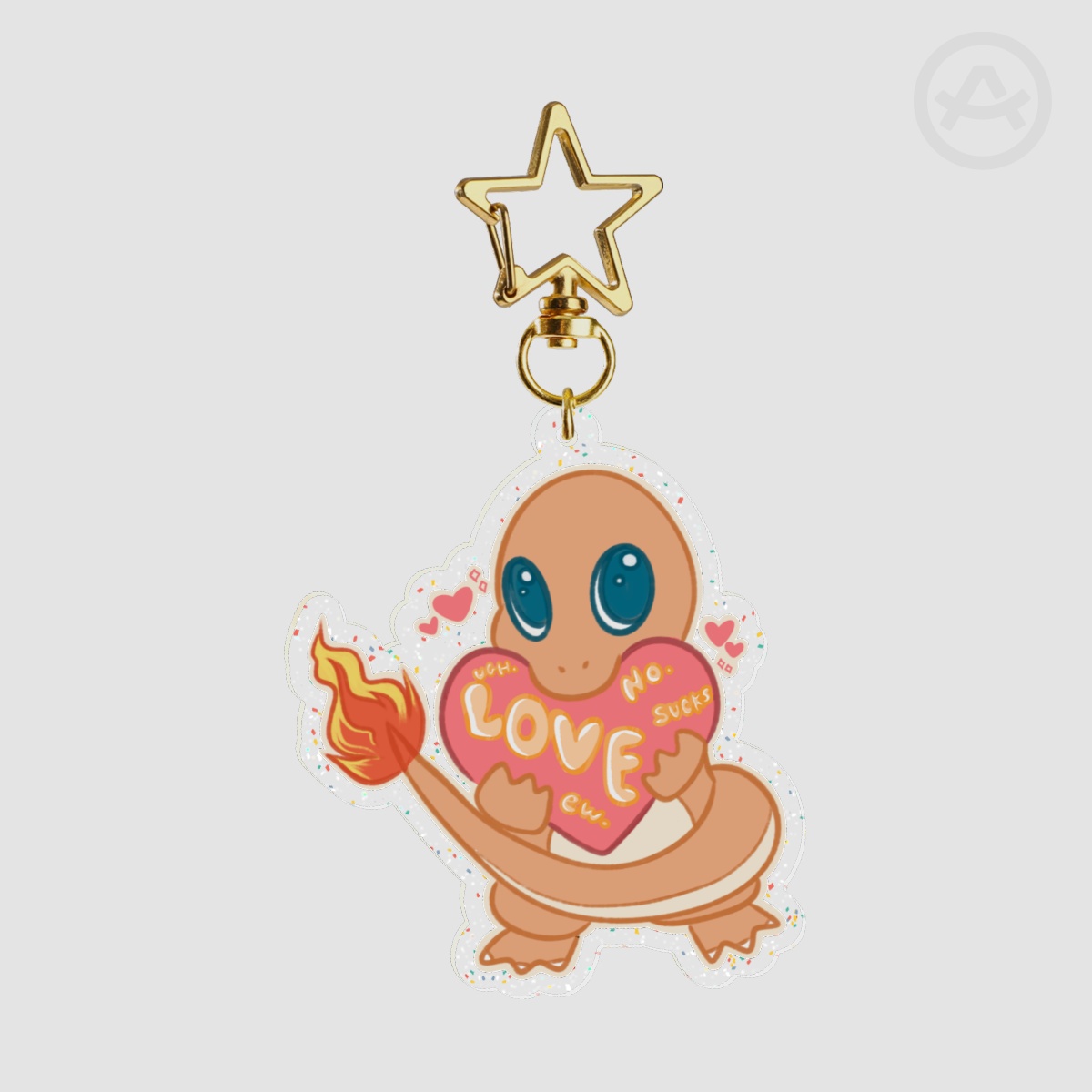 Monster Friends Parody #004 Glitter Keychain