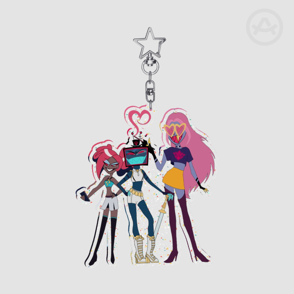VEEtrix Glitter Acrylic Keychain
