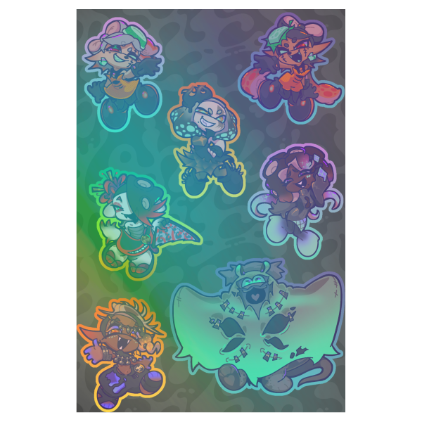 Splatoween Idol Holo Sticker Sheet
