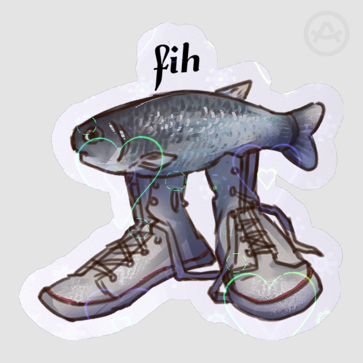 Fih || Die Cut Sticker