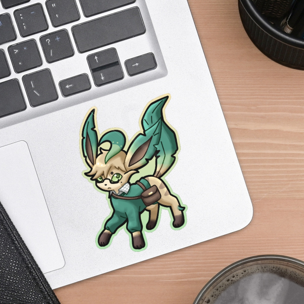 Adair x Leafeon Die-Cut Sticker