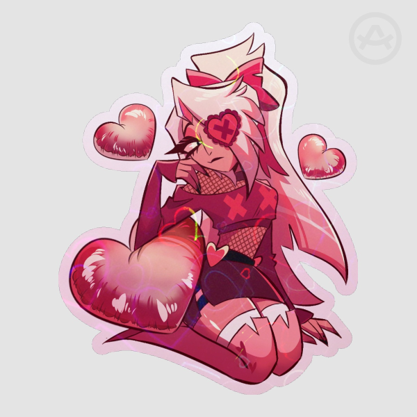 Vaggie/Vaggi Holo Heart Sticker