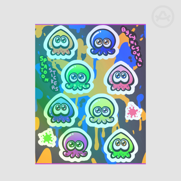 Splatoon Stickers Sheet