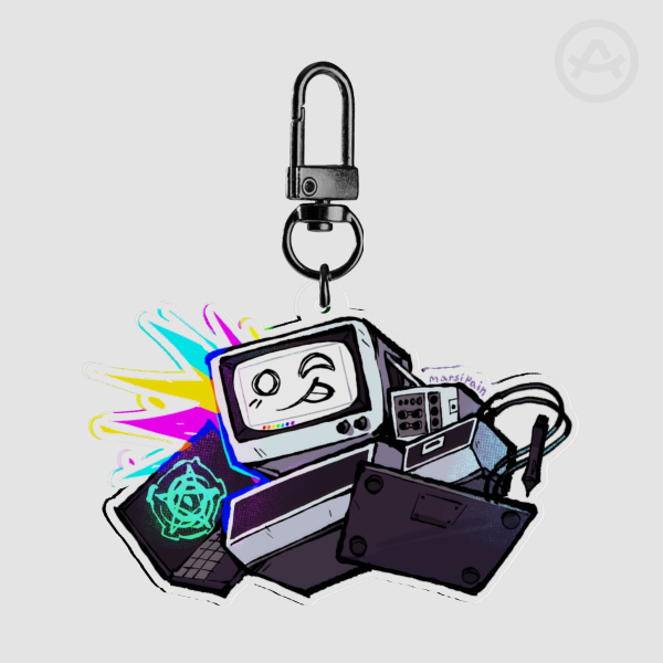 Painter Acrylic Keychain