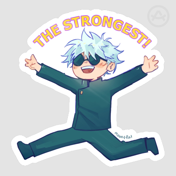 Gojo Jumping Edge Die Cut Sticker