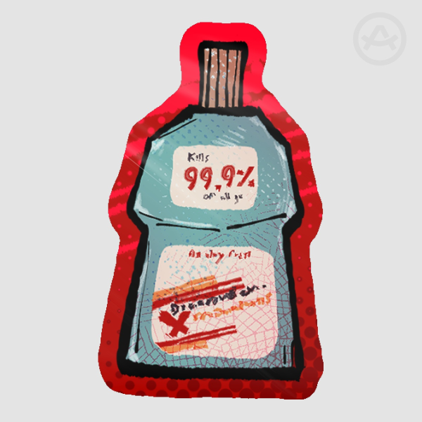 Mouthwashing Sticker