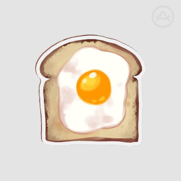 Egg on a toast Fridge magnet