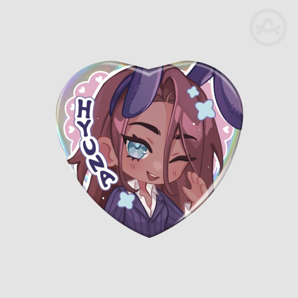Hyuna Holographic Heart Badge