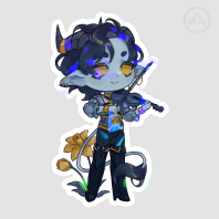 Lune Abaddon Sticker