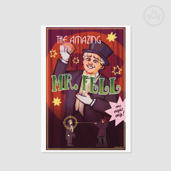 The Amazing Mr. Fell | Aziraphale Good Omens Print