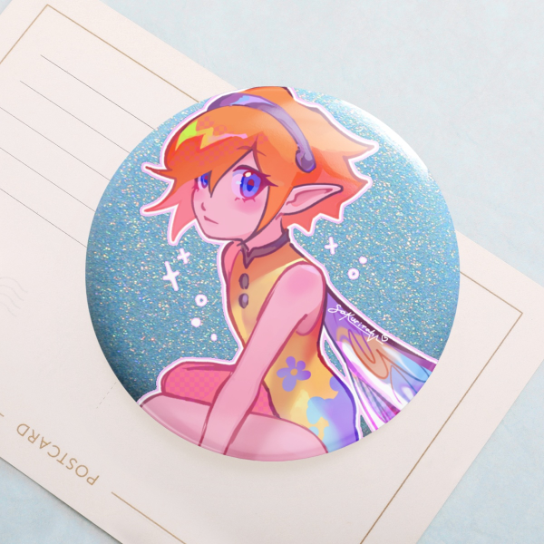 Gallica Holo Badge/Pin (Metaphor: ReFantazio)