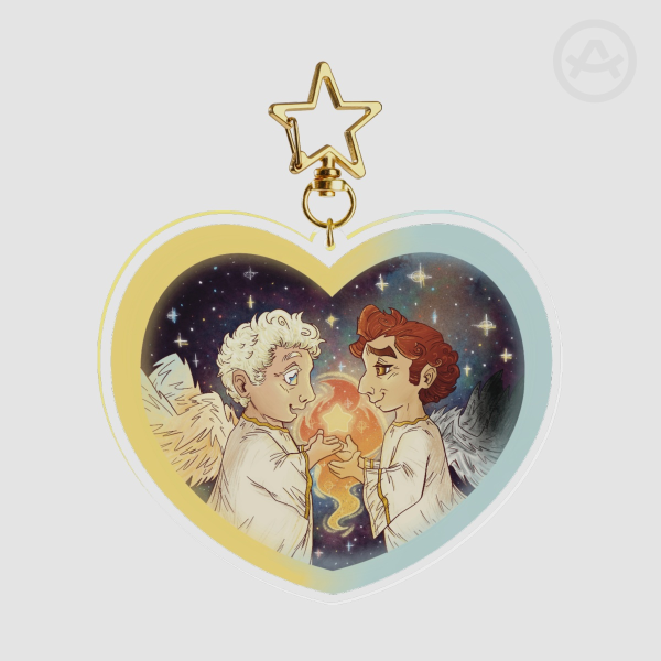 Good Omens Heart Charm