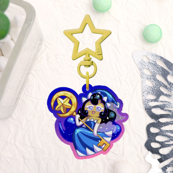 CRK Moonlight Cookie Colored Edge Acrylic Keychains