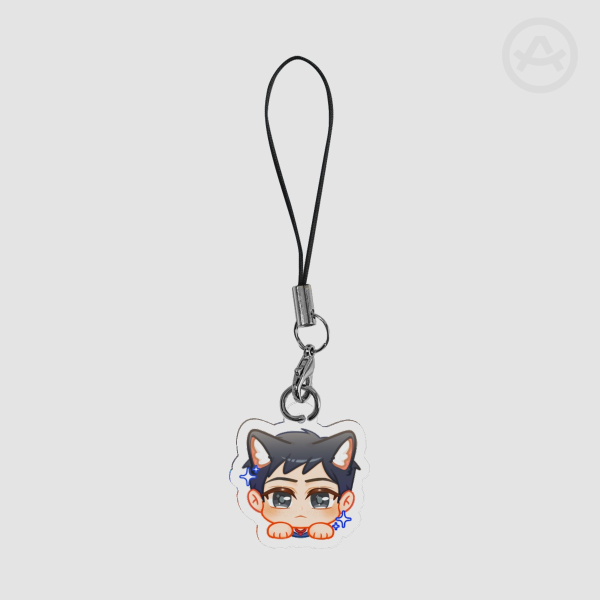 Shane Hollander Acrylic Chibi Phone Charm || Heated Rivalry