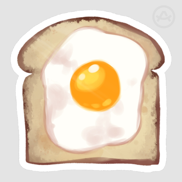 Egg on a toast Sticker
