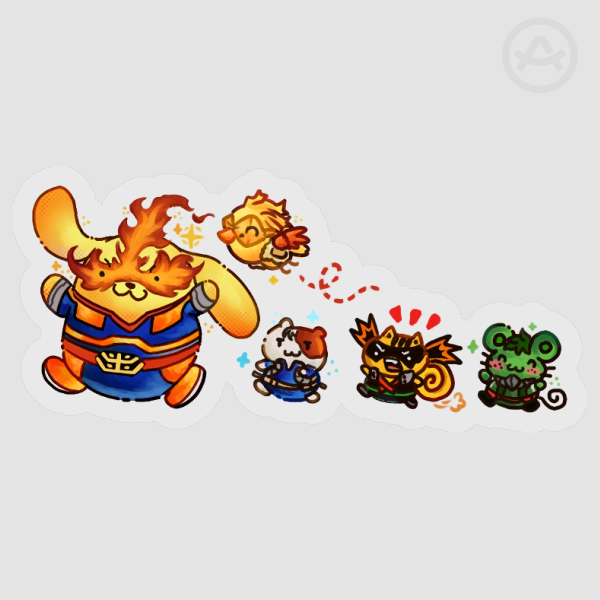Vinyl Sticker MHAxSanrio