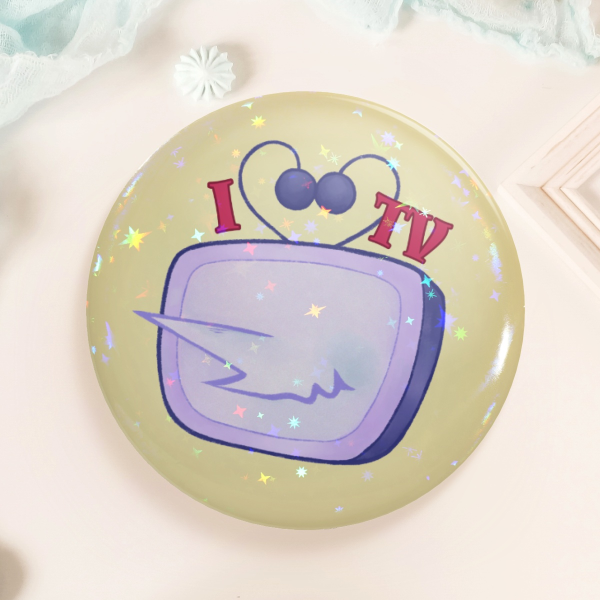 [BUTTON PIN] I love TV