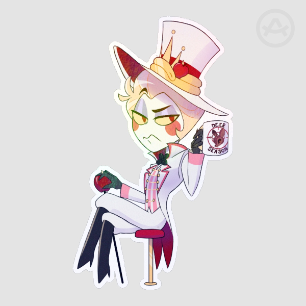 Chibi Lucifer Mug ||  Die Cut Stickers