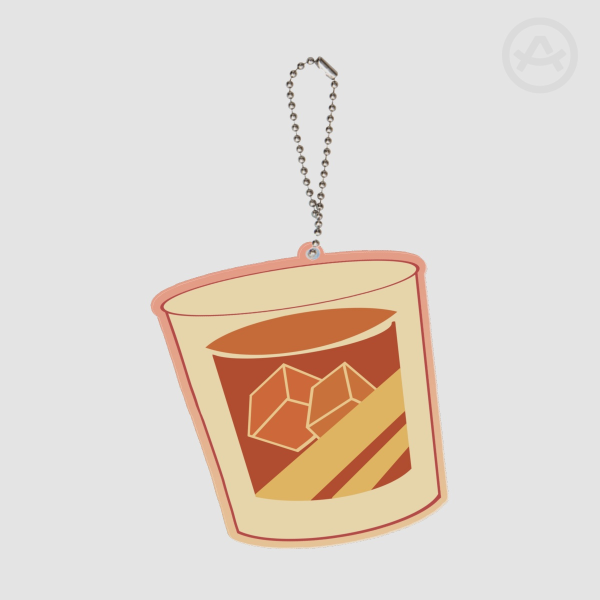 Husk's Whisky Glass Acrylic Keychain