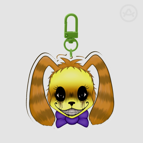 Lorenzo Waterman Pumpkin Rabbit The Walten Files Acrylic Keychain