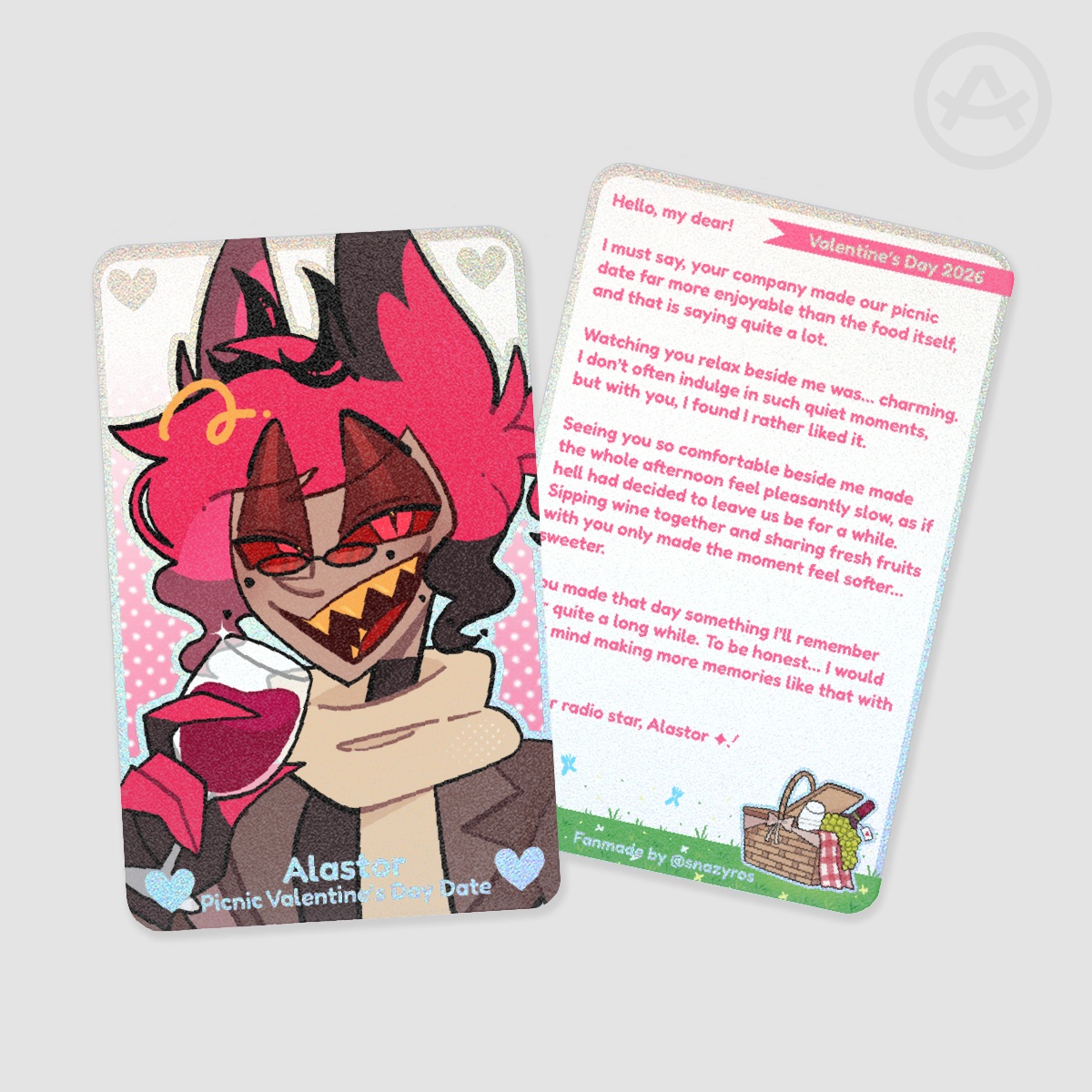 Alastor || Vday Holographic Photocards