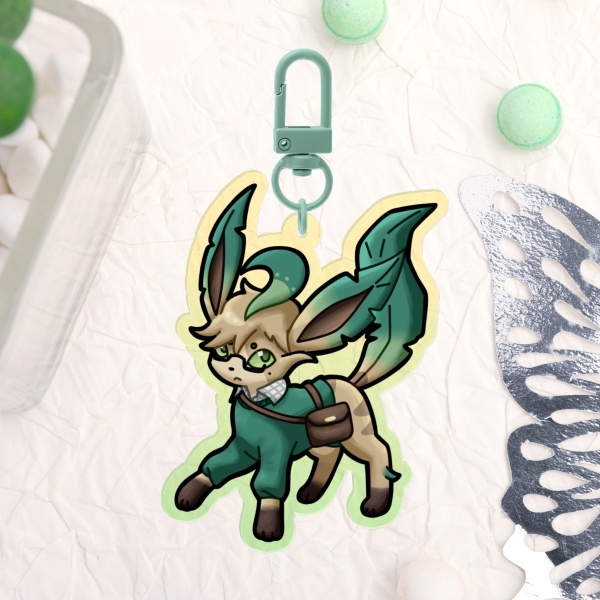 Adair x Leafeon Acrylic Keychain