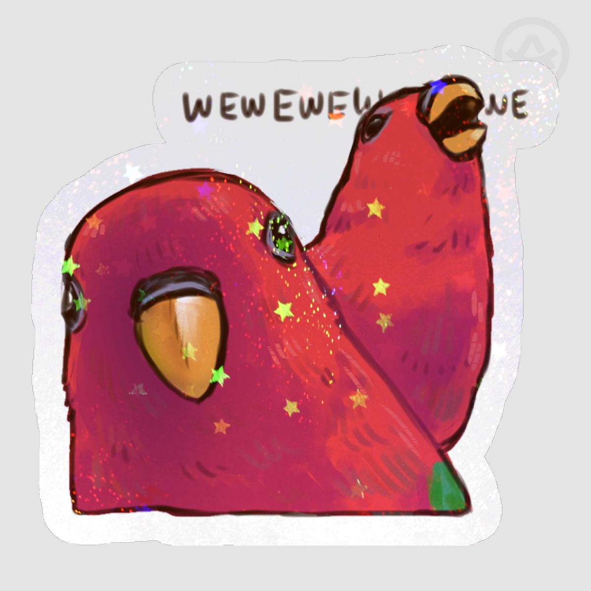 Wewewe Bird || Die Cut Sticker