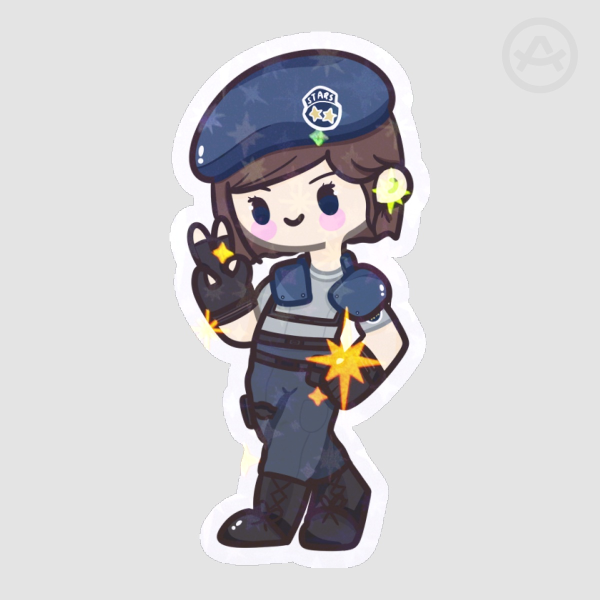 Jill Valentine Resident Evil 1 Sticker