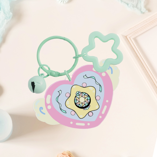 Magical Girl Star Keychain Type B with bell