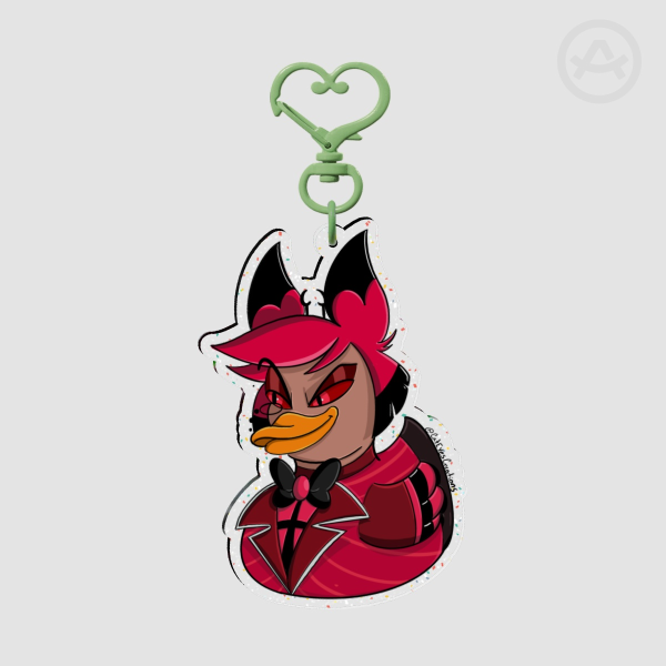 Limited Edition Alastor Rubber Duckie Keychain