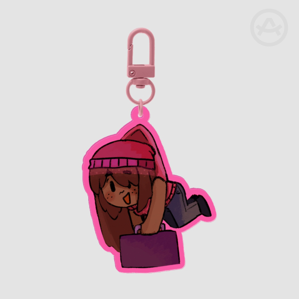 Block Tales-Dangling Kyoko Clear Acrylic Charm