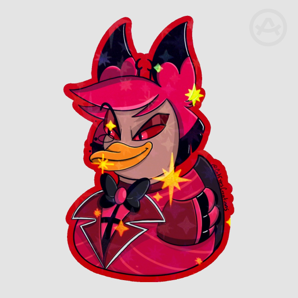 Limited Edition Alastor Rubber Duckie Sticker