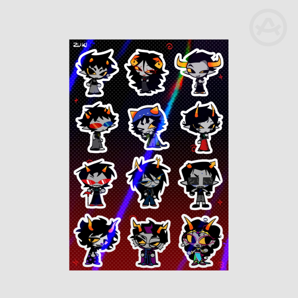 Beta Trolls Sticker sheet