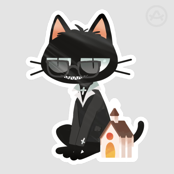 Trigun Wolfwood Die Cut Sticker