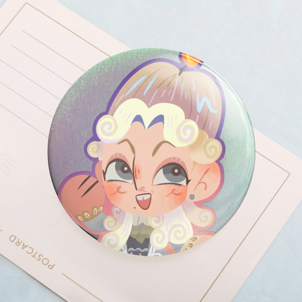 Scandalabra Fanmade Date Everything Holographic Badges