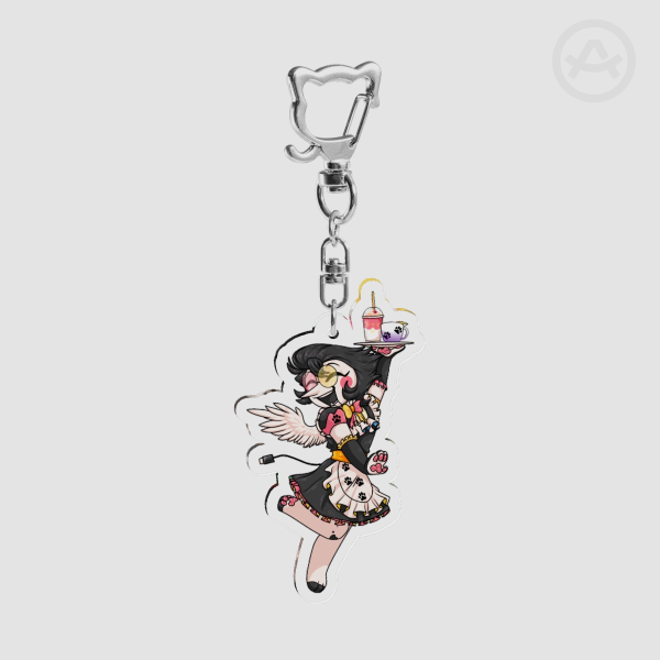 Cat Cafe Acrylic Keychains