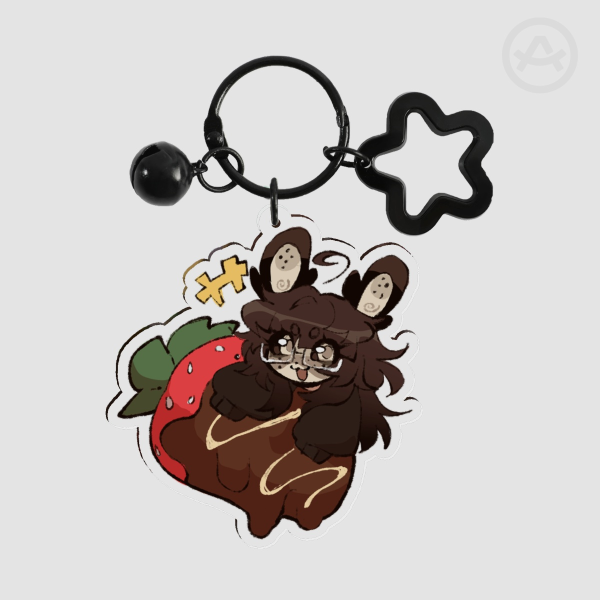 Booger Chocolate Strawberry Keychain