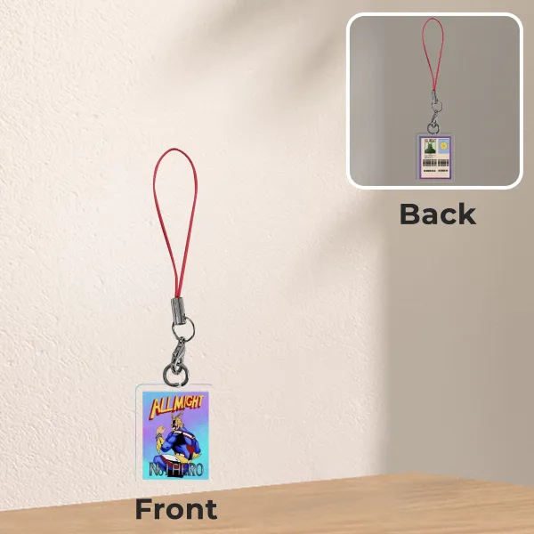 All M card phone charm