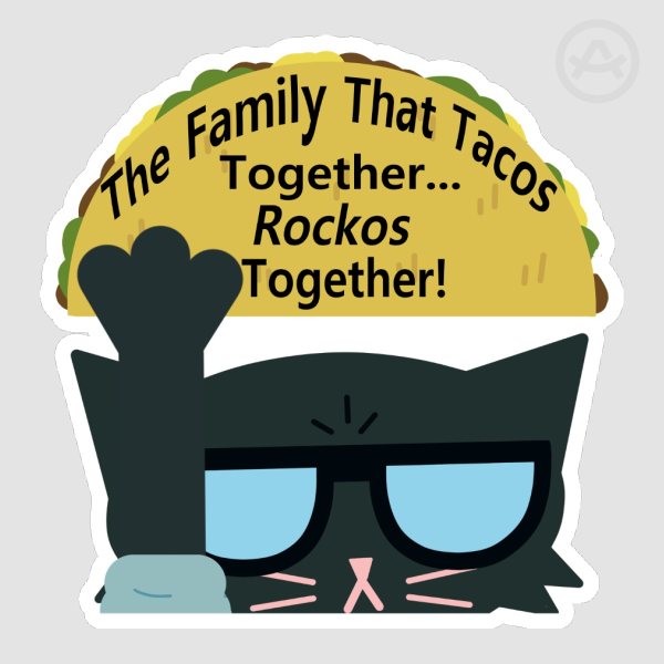 Dad-Tacos Together Sticker