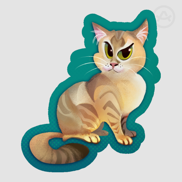 Cat sticker