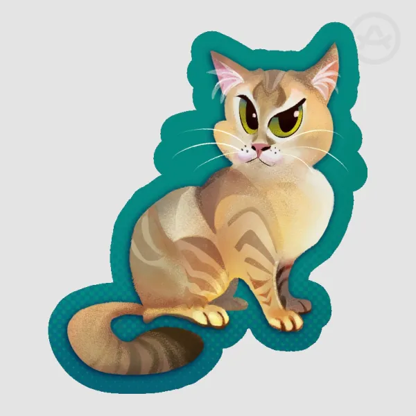 Cat sticker