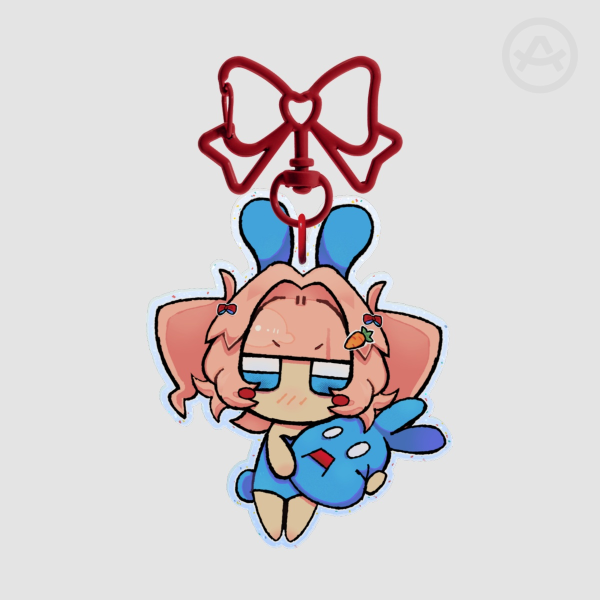 Stat Bunny Freaker Colored Edge Acrylic Keychain